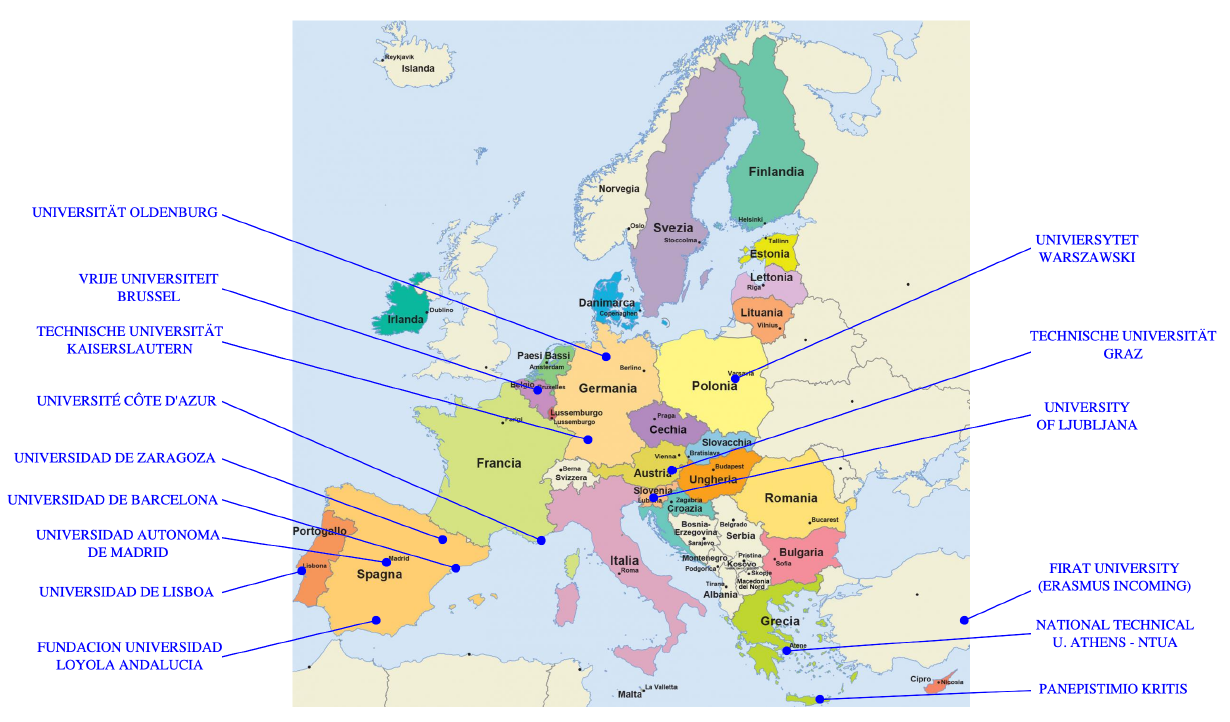 Distribuzione Geografica Accordi Erasmus